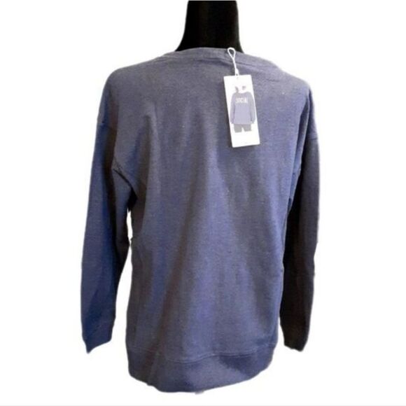 WILDFOX Top "Social Statement" Women's Crewneck Sweatshirt Sz M/L NWT - Picture 2 of 7